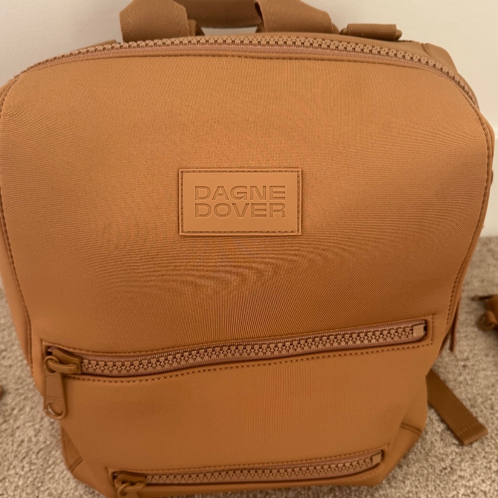 Dagne Dover Indi Neoprene Diaper Backpack, Sz Medium, Color Camel - Picture 3 of 10
